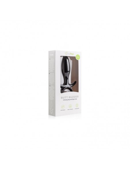Plug Anal conVibracion Butt Buzzer Negro