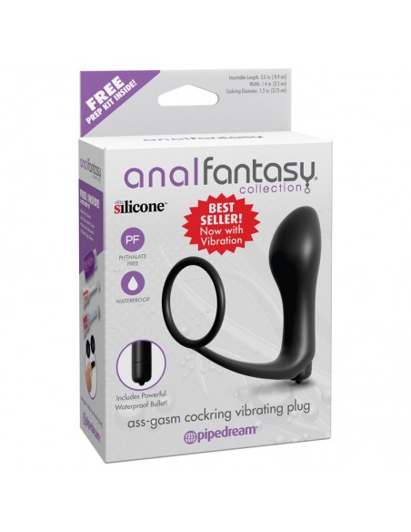 Plug Anal con Vibracion Negro