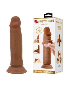 Quentin Dildo con Piel Deslizante Retractil 184 cm