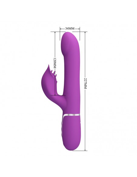 Zalin Vibrador con Bolas Rotatorias y Lengua
