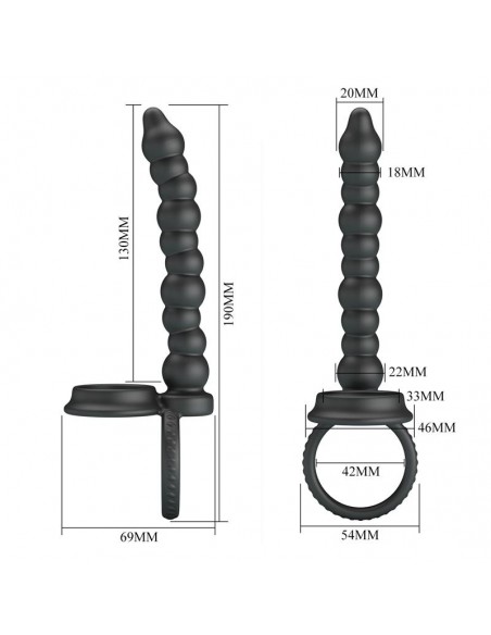 Dillion Cadena Anal con Anillo para el Pene