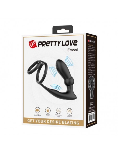 Emoni Anillo Vibrador para el Pene y Plug Anal