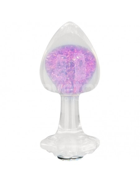 Gemoria Plug Anal de Silicona con Esfera de Cristal