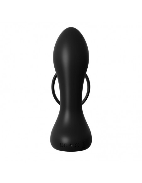 Anillo y Plug Anal con Vibracion Negro