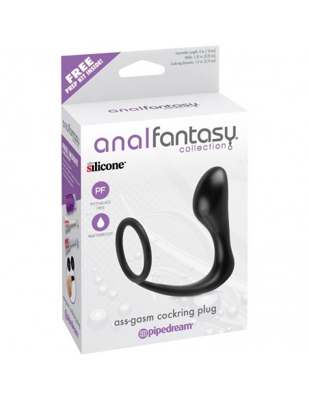 Plug Anal y Anillo Ass Gasm Negro