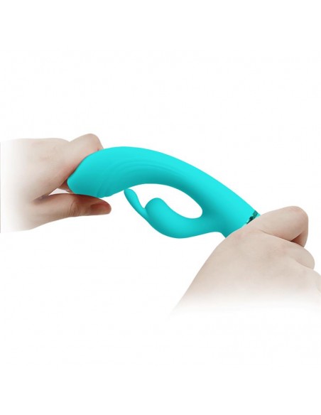 Scocco Vibrador con Rabbit Turquesa