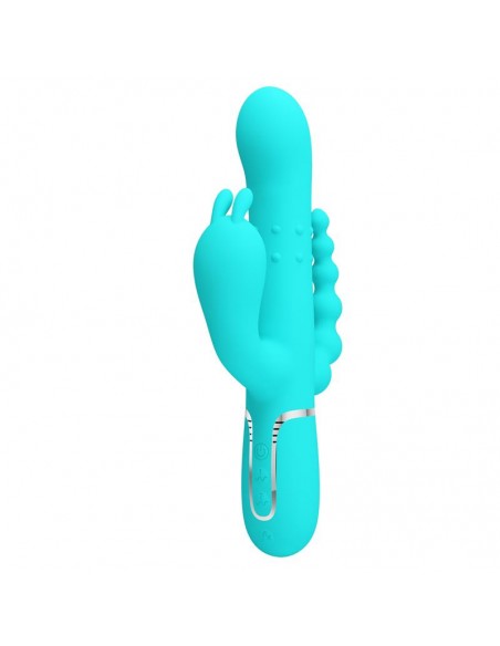 Cammy Vibrador con Bolas Rotadoras y Cadena Anal