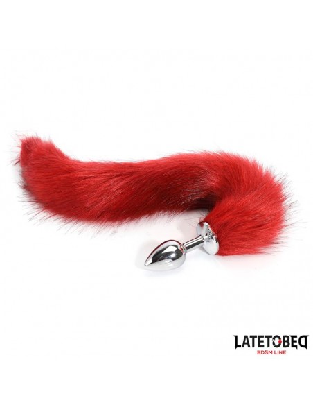 Plug Anal con Cola Rojo Vino 40 cm