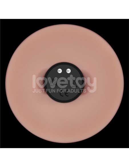 Dildo con Vibracion Piel Deslizante Silicona Dual Layer 9
