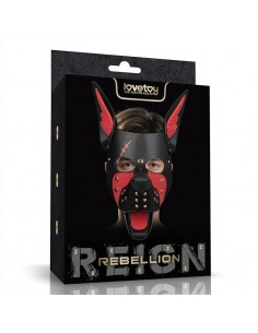 Mascara Cachorro Rebellion Reign Scarred Alpha Rojo