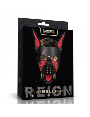 Mascara Cachorro Rebellion Reign Scarred Alpha Rojo