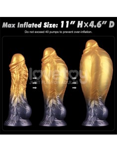 Dildo Inflable Silicona Dual Density 8 2