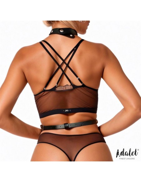 Hilda Arnes de Pecho con Cadenas Cuero Vegano Talla unica