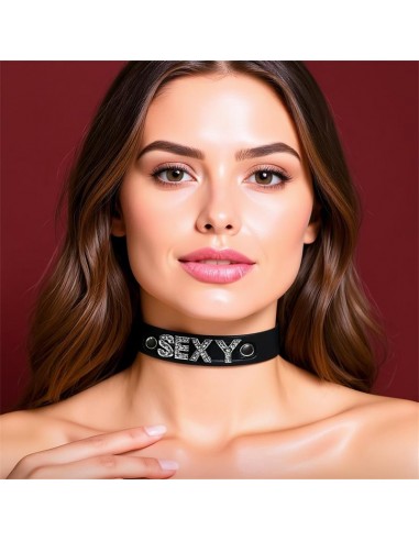 Collar Cuero Vegano Sexy Talla unica