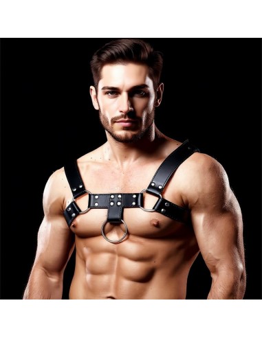 Domine Arnes Masculino para Bondage Cuero Vegano