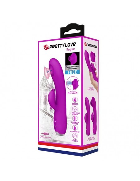 Regina Vibrador con Succion y Tapping