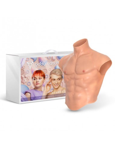 Boomax Traje Torso Masculino Hiperrealista Silicona Liquida Talla S