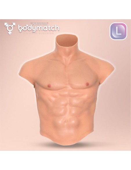 Boomax Traje Torso Masculino Hiperrealista Silicona Liquida Talla L