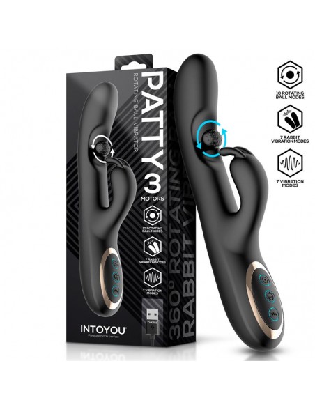 Patty Vibrador con Bola Rotadora 360º