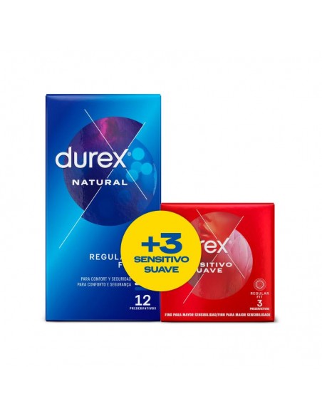 Duplo Preservativos Natural 12 ud Sensitivo 3 ud
