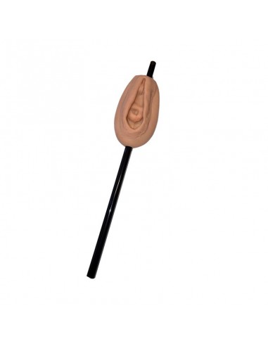 Pajita con Adorno Forma de Vagina