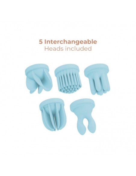 Estimulador Caress Vibracion y Rotacion Light blue