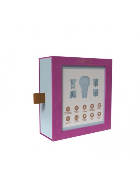 Estimulador Caress Vibracion y Rotacion Light blue