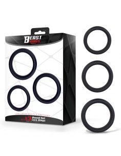 Set de 3 Anillos para el Pene Silicona S M y L