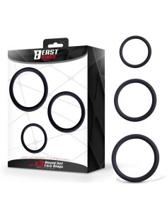 Set de 3 Anillos para el Pene Silicona S M y L