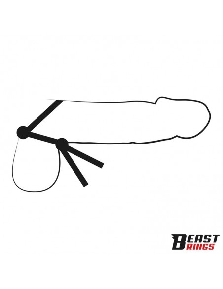 Lasso Anillo para el Pene Silicona Ajustable