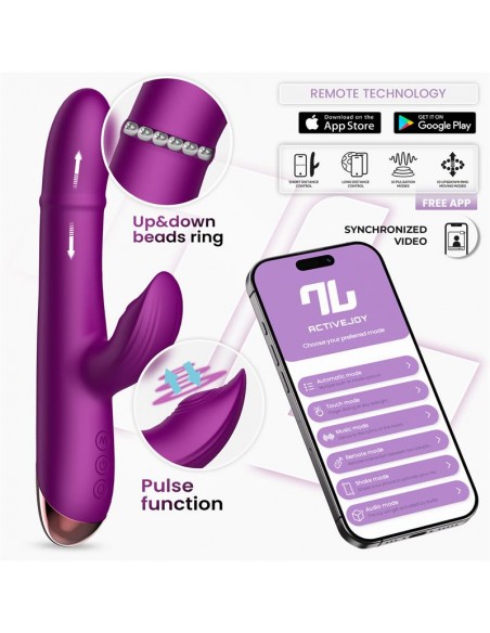 Sendel Vibrador con Anillo de Bolas Internas Up and Down y Pulsacion con App