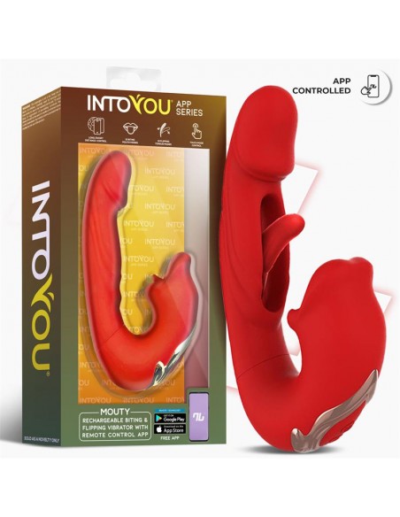 Mouty Vibrador Funcion Mordisqueo y Flipping con App