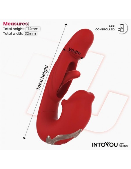 Mouty Vibrador Funcion Mordisqueo y Flipping con App