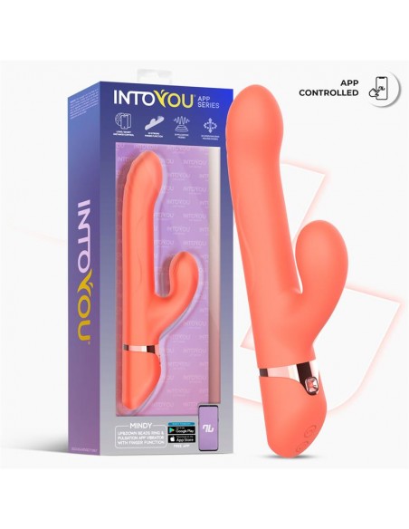 Mindy Vibrador con Anillo de Bolas Up and Down Finger y Pulsacion con APP