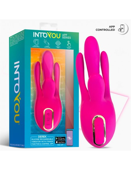 Derek Vibrador con Movimiento Finger 3 Motores y APP