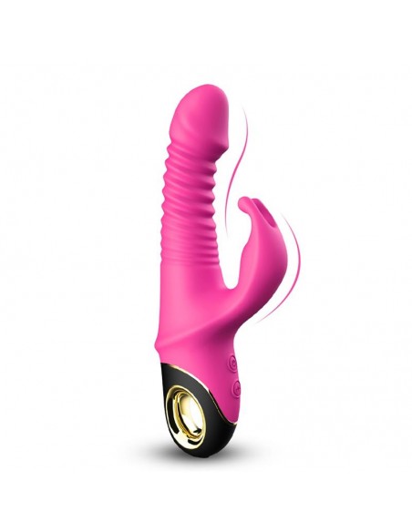 Vibrador con Thrusting y Oscilacion 360º Rosa