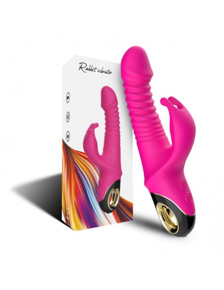 Vibrador con Thrusting y Oscilacion 360º Rosa