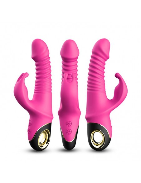 Vibrador con Thrusting y Oscilacion 360º Rosa