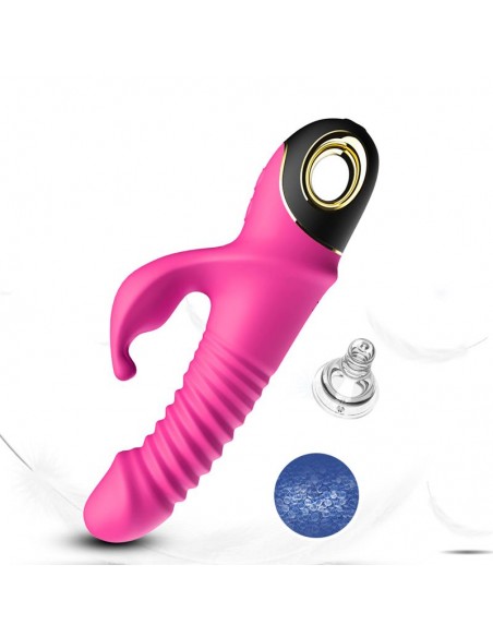 Vibrador con Thrusting y Oscilacion 360º Rosa