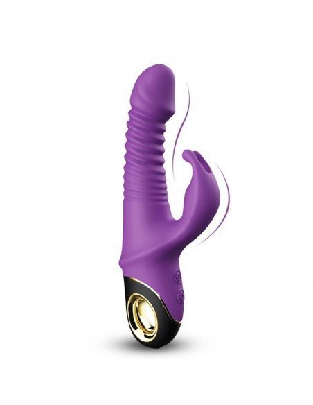 Vibrador con Thrusting y Oscilacion 360º Purpura