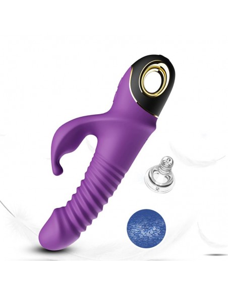 Vibrador con Thrusting y Oscilacion 360º Purpura
