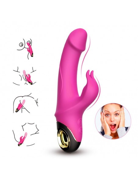 Vibrador con Rotacion 360º Rosa