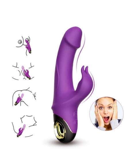 Vibrador con Rotacion 360º Purpura