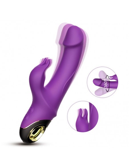 Vibrador con Rotacion 360º Purpura