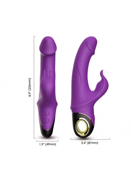 Vibrador con Rotacion 360º Purpura