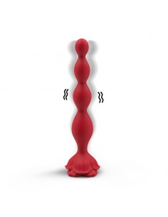 Cadena Anal con Vibracion Base de Rosa 2