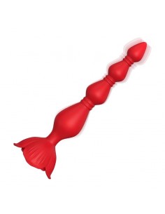 Cadena Anal con Vibracion Base de Rosa