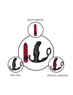 Masajeador Prostatico y Plus Anal con Vibracion