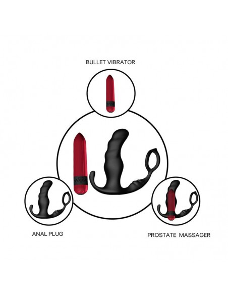 Masajeador Prostatico y Plus Anal con Vibracion