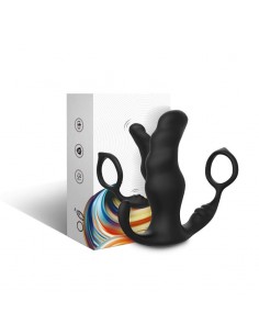 Masajeador Prostatica y Plug Anal 2 en 1 con Vibracion 2